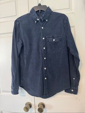 Abercrombie and fitch corduroy Navy Shirt S
